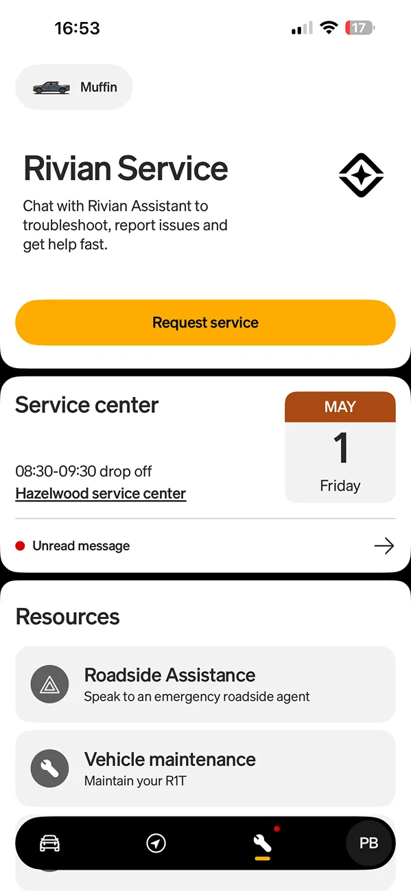 Rivian R1T R1S iOS 3.11.0 app version released IMG_7798