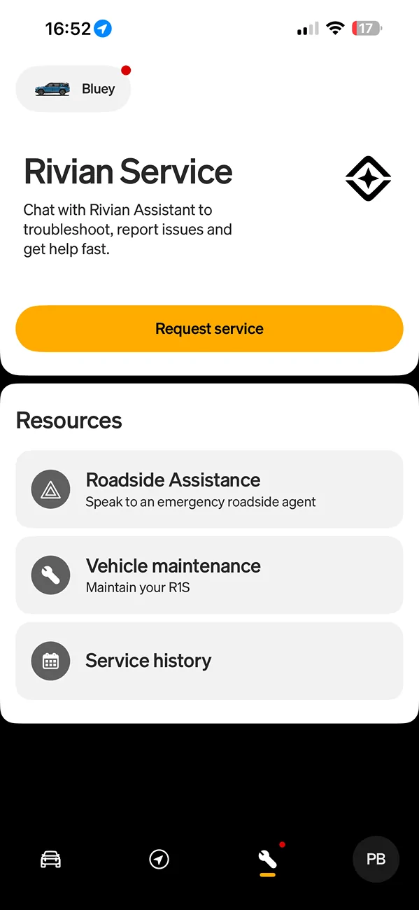 Rivian R1T R1S iOS 3.11.0 app version released IMG_7796