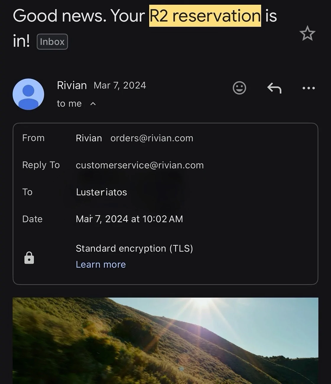 Rivian R1T R1S Who has the earliest R2 reservation? IMG_0941