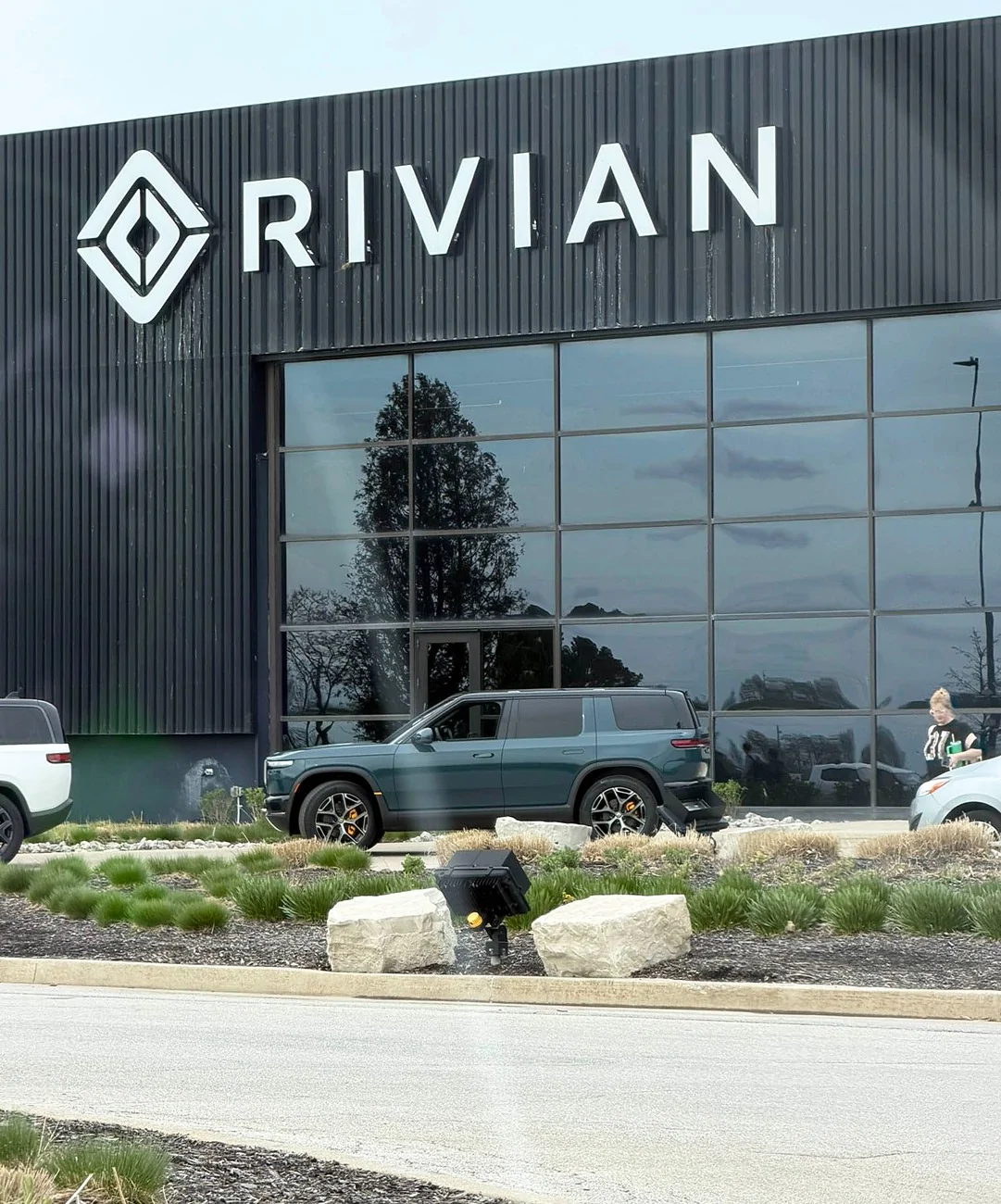 Rivian R1T R1S Employee R2 deliveries spotted @ Normal plant catalina cove rivian r2 delivery 1