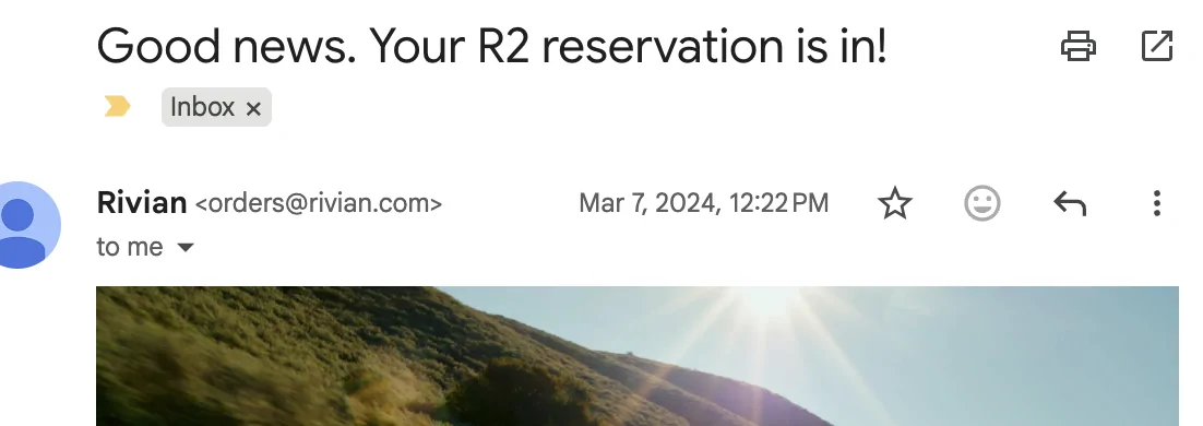 Rivian R1T R1S Who has the earliest R2 reservation? 1776313105376-at