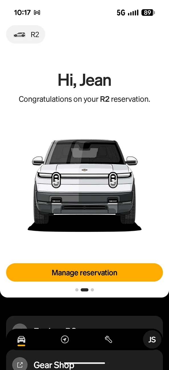 Rivian R1T R1S Verbiage changed in-app Screenshot_20260416-101705