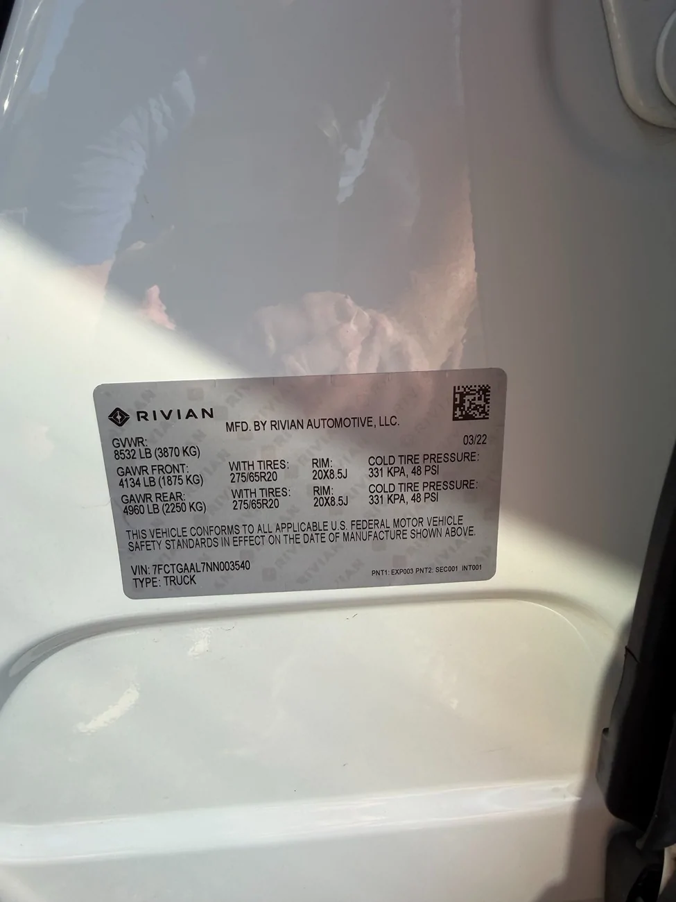 Rivian R1T R1S 2022 R1T Launch Edition - 18,885 Miles $55K IMG_2374