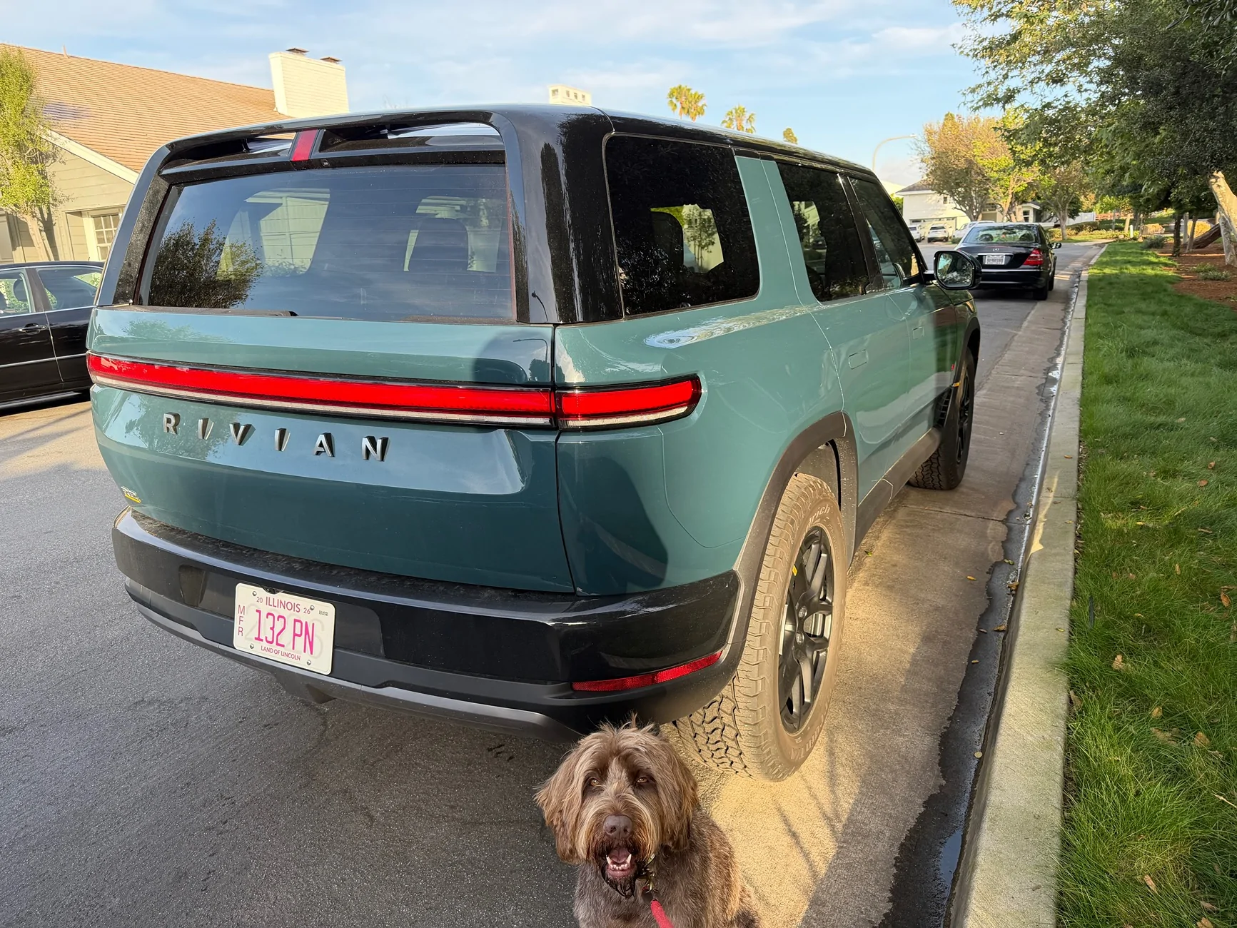 Rivian R1T R1S Crystal Cove R2 on 20" All Terrain AT Wheel (Performance Trim) - yesterday in Newport Beach IMG_2461