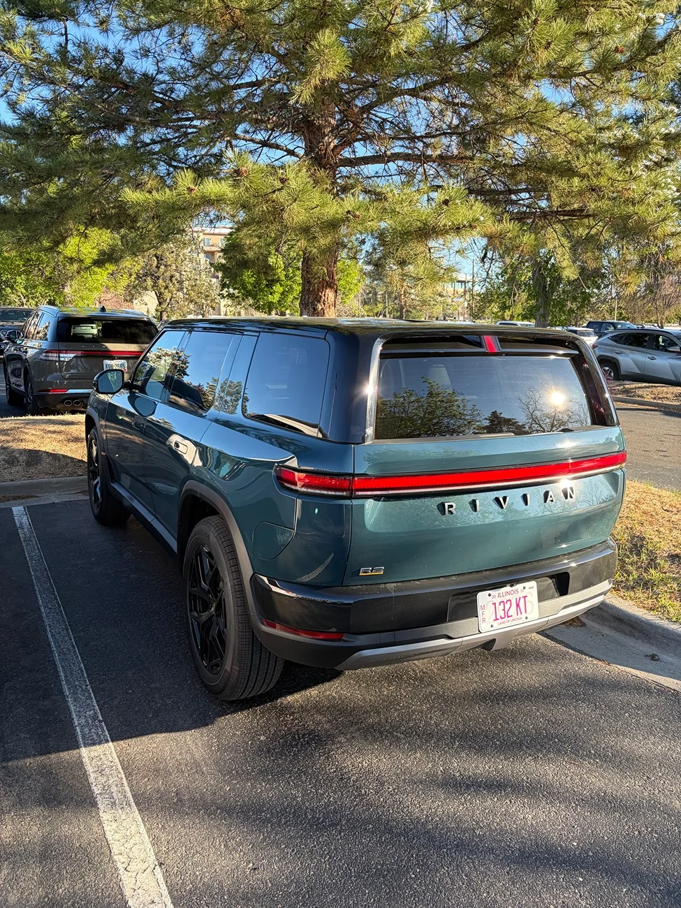 Rivian R1T R1S R2 Performance spotted in Lakewood CO. Catalina Cove looks great in the sun IMG_1211