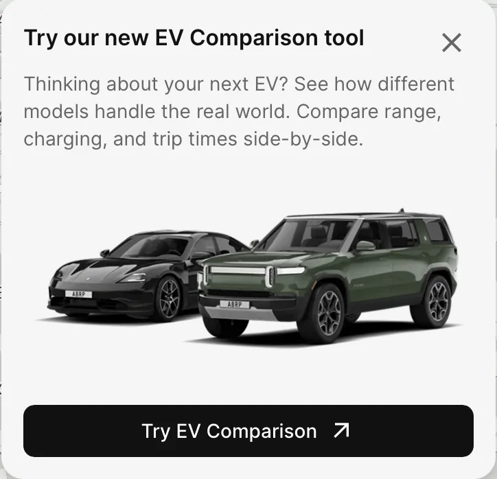 Rivian R1T R1S A Better Route Planner (ABRP) - New EV Comparison Tool Screenshot 2026-04-18 at 3.26.50 PM