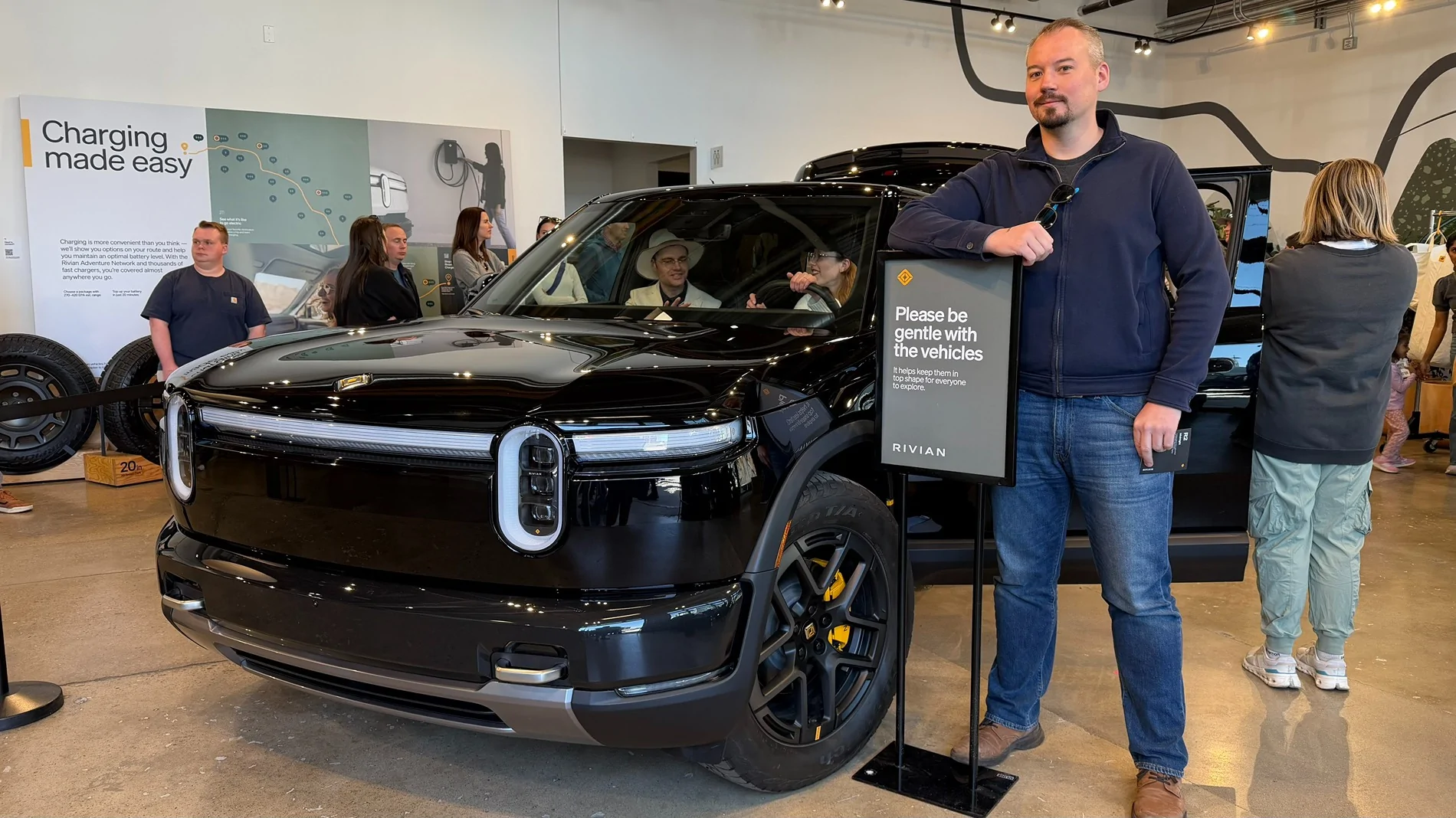 Rivian R1T R1S Midnight Black R2 photos - looking sleek @ Block Party Denver Midnight Black R2 photos from Block Party Denver 10