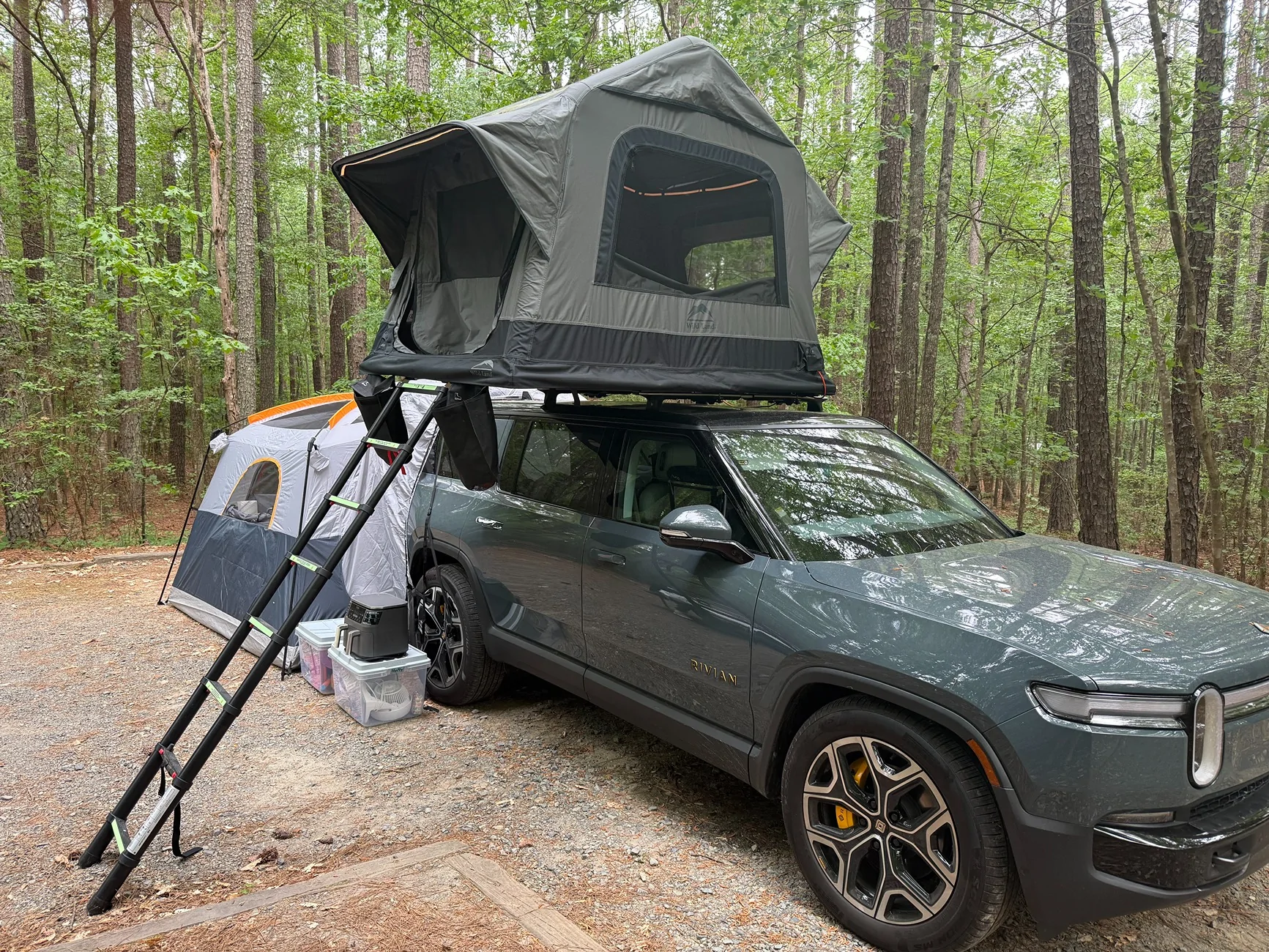 Rivian R1T R1S R1S camping with Cinch AirCruiser RTT and other gear IMG_2861