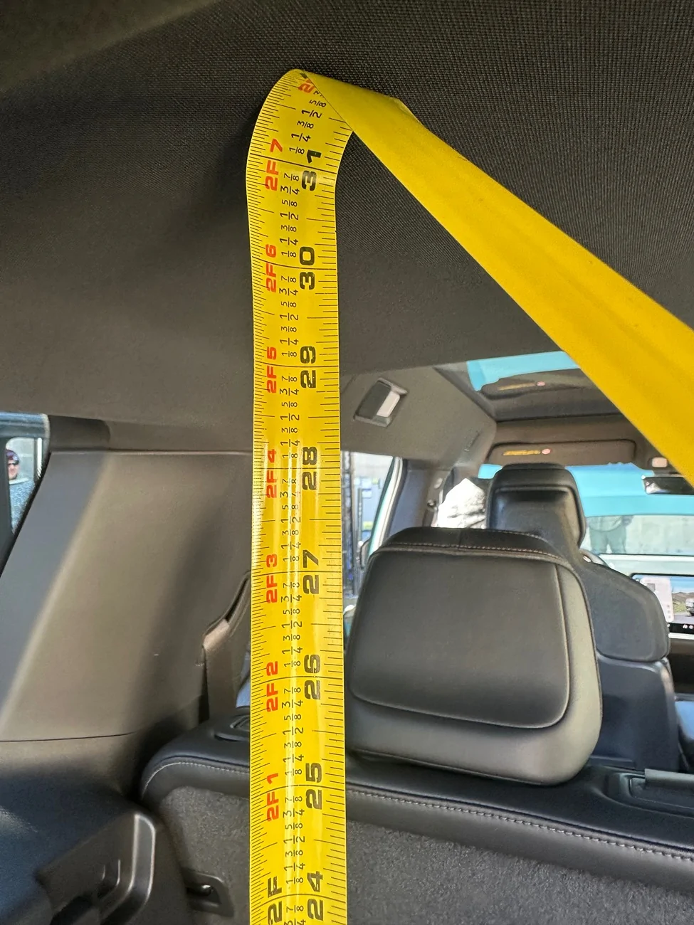 Rivian R1T R1S R2 Cargo Area Dimensions (Depth, Width, Height, Hatch Opening, Between Wheel Wells - Measurements) IMG_8568