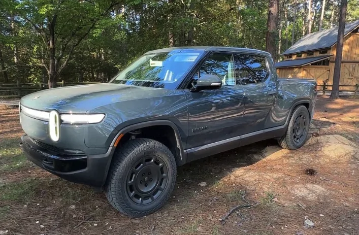 Rivian R1T R1S Car & Driver - We Figured Out How to Trick a Rivian R1T into Carolina Squatting 1776970416212-l5