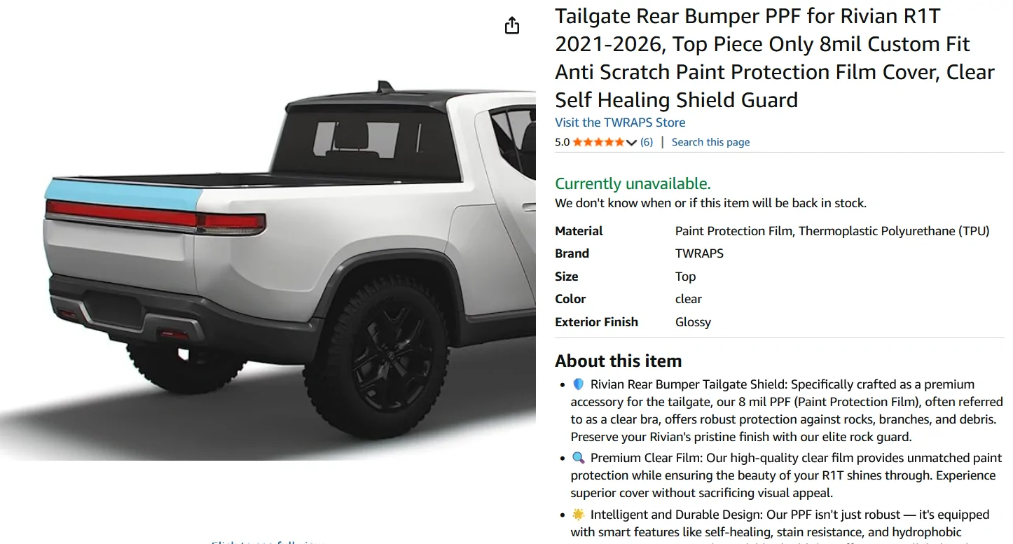 Rivian R1T R1S Closing the tailgate - heavy & cumbersome 1777054599578-ja