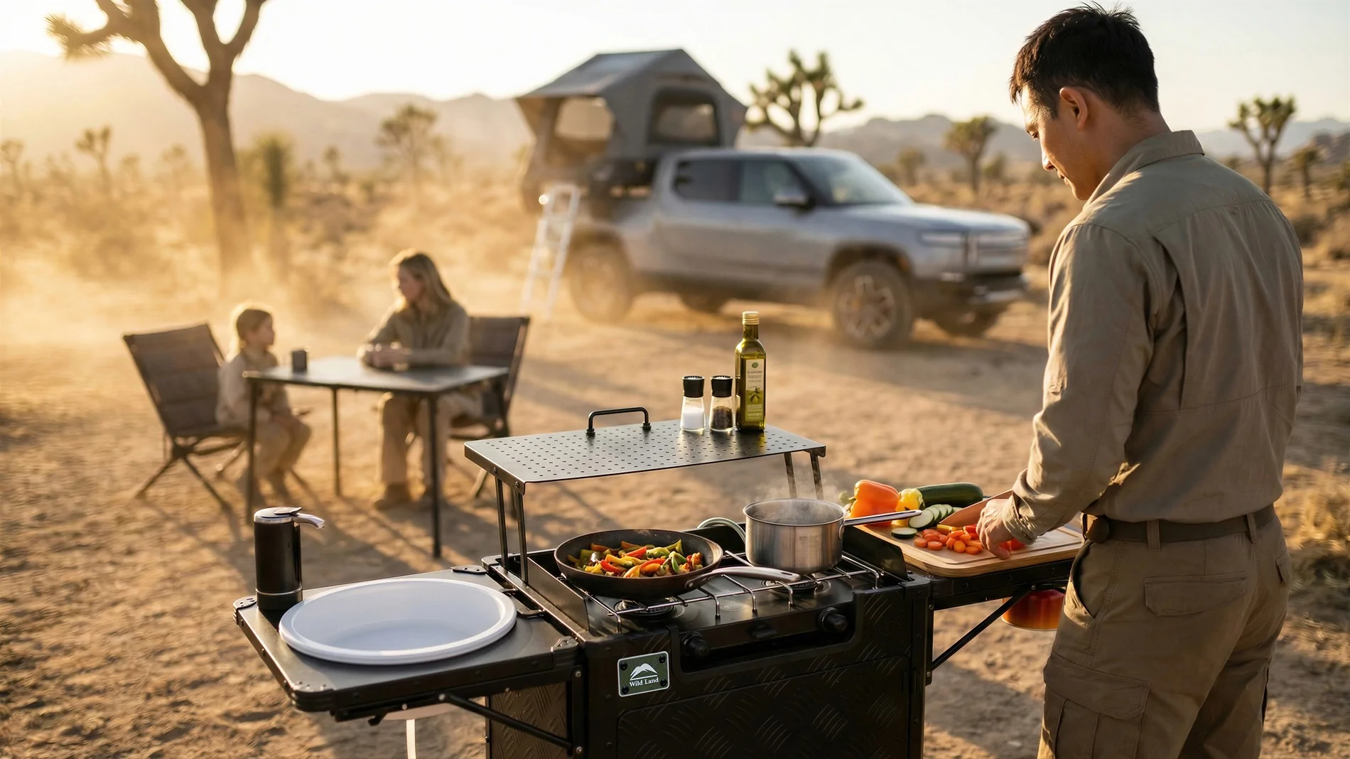 Rivian R1T R1S Kitchen Cruiser Pro: The Ultimate Cooking Setup for Your Rivian 🔥 upscaled with logo