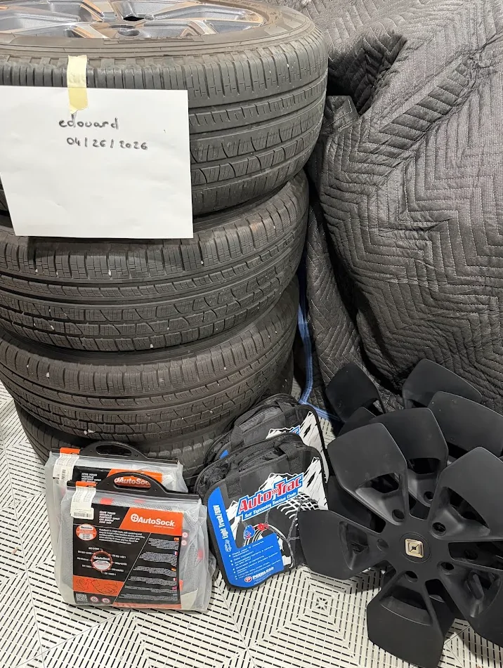 Rivian R1T R1S [CA - Menlo Park] Complete OEM 21" Rivian Wheel Set + TPMS + Aero Covers + (4) Snow Chains/Socks - $1,450 Screenshot 2026-04-27 at 9.28.47 PM