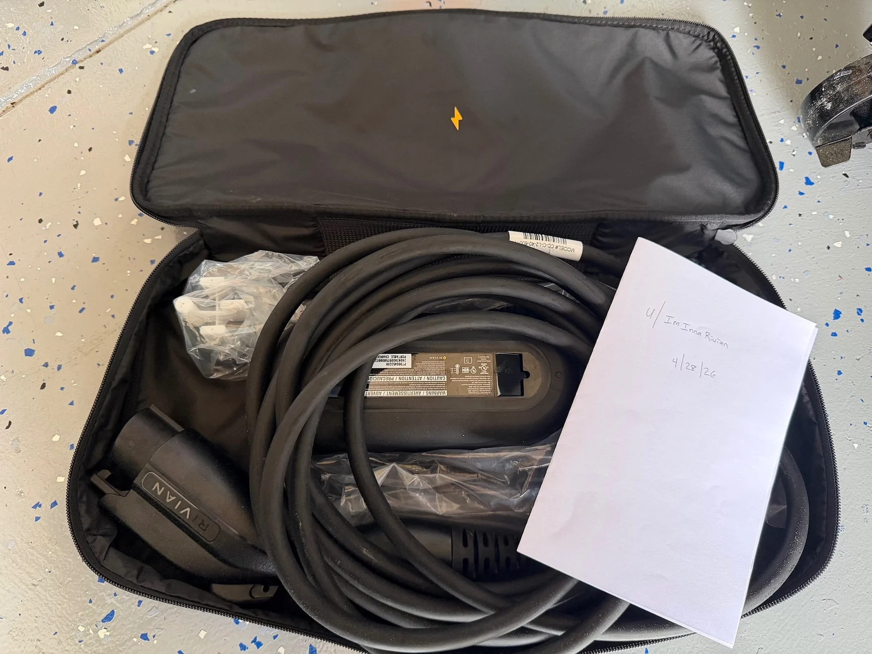 Rivian R1T R1S Virginia - For Sale: Rivian OEM J1772 Portable Charger - $185 IMG_2806