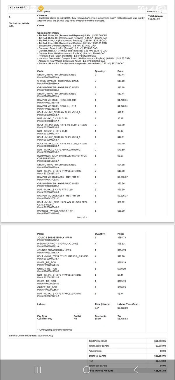 Rivian R1T R1S Maintenance costs pricing is high Screenshot_20260504_130311_OneDriv