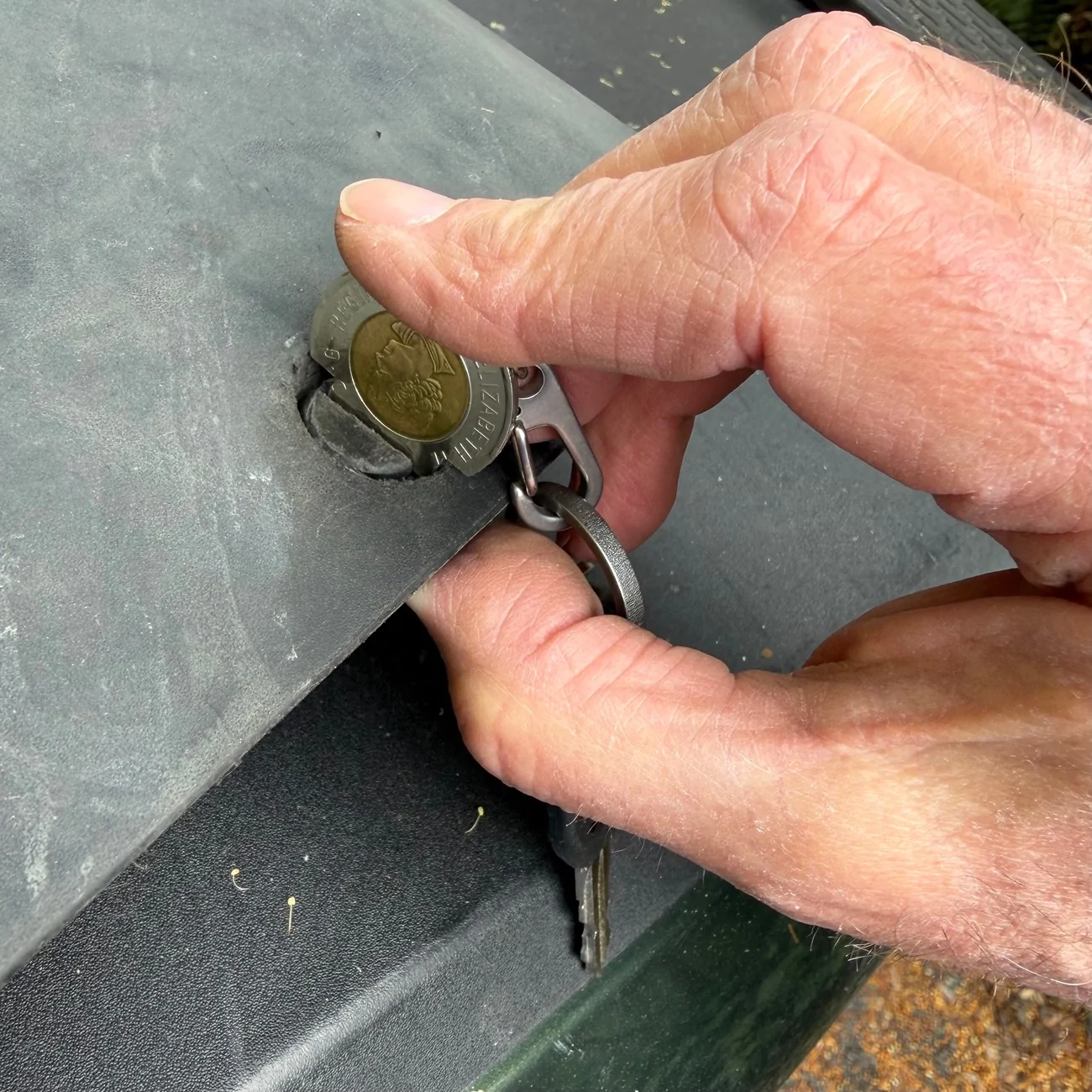 Rivian R1T R1S DIY tow hitch cover tool IMG_1642