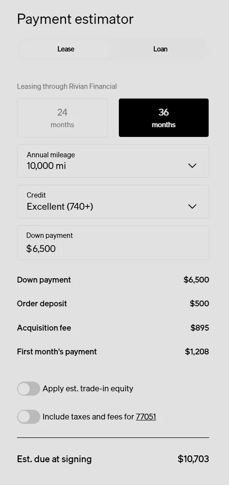 Rivian R1T R1S May 2026 lease deal analysis (R1S, R1T) 1778009143715-wo