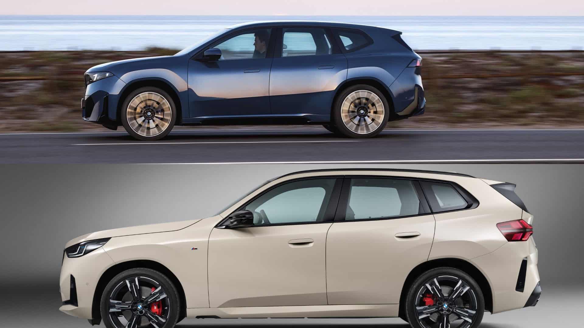 Rivian R1T R1S Rival: 2026 BMW iX3 reviews are impressive... R2 has its work cut out BMW-X3-vs-BMW-IX3-side-view