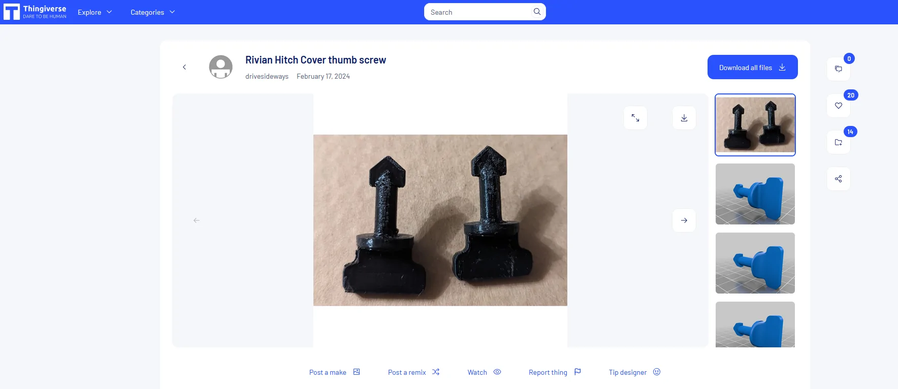 Rivian R1T R1S DIY tow hitch cover tool 1778177788622-ym