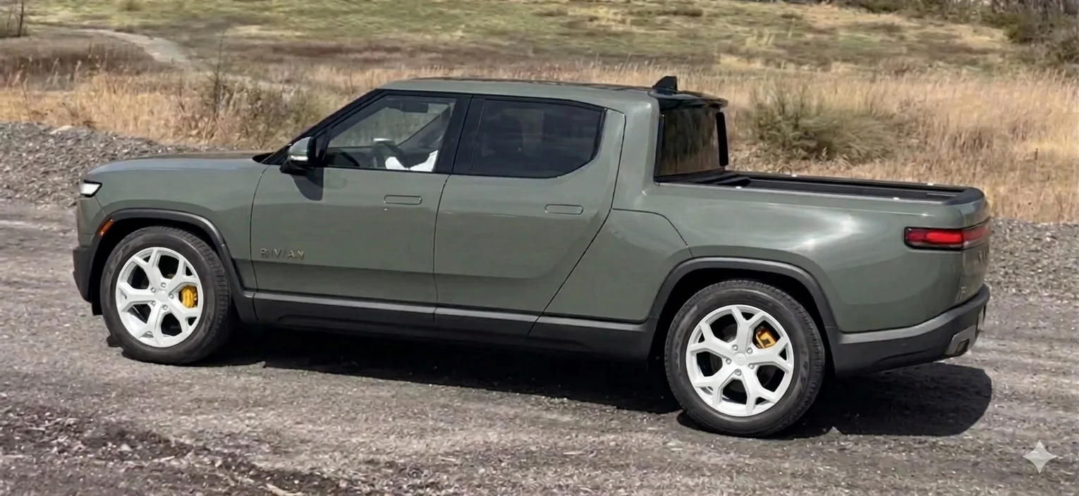 Rivian R1T R1S White powder coated wheels - looking for feedback. IMG_1151