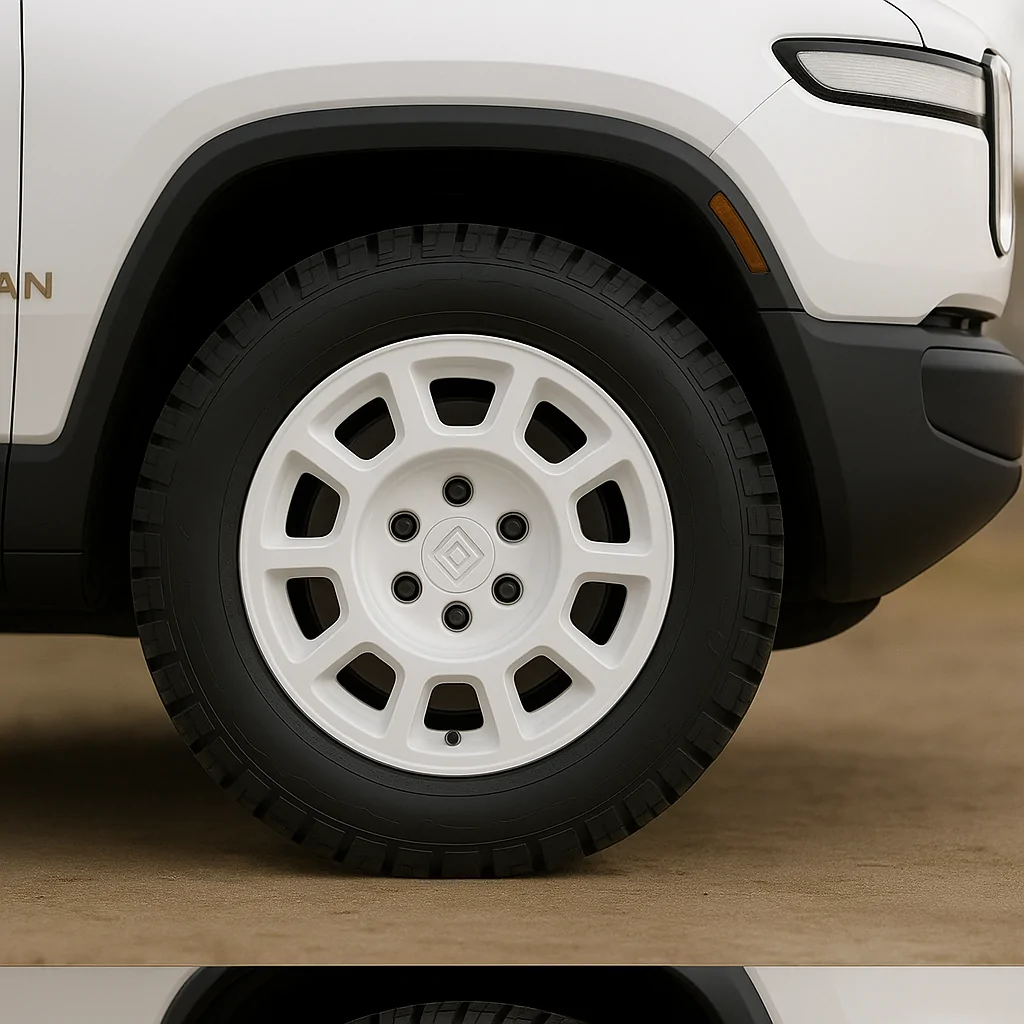 Rivian R1T R1S White powder coated wheels - looking for feedback. 1000011866