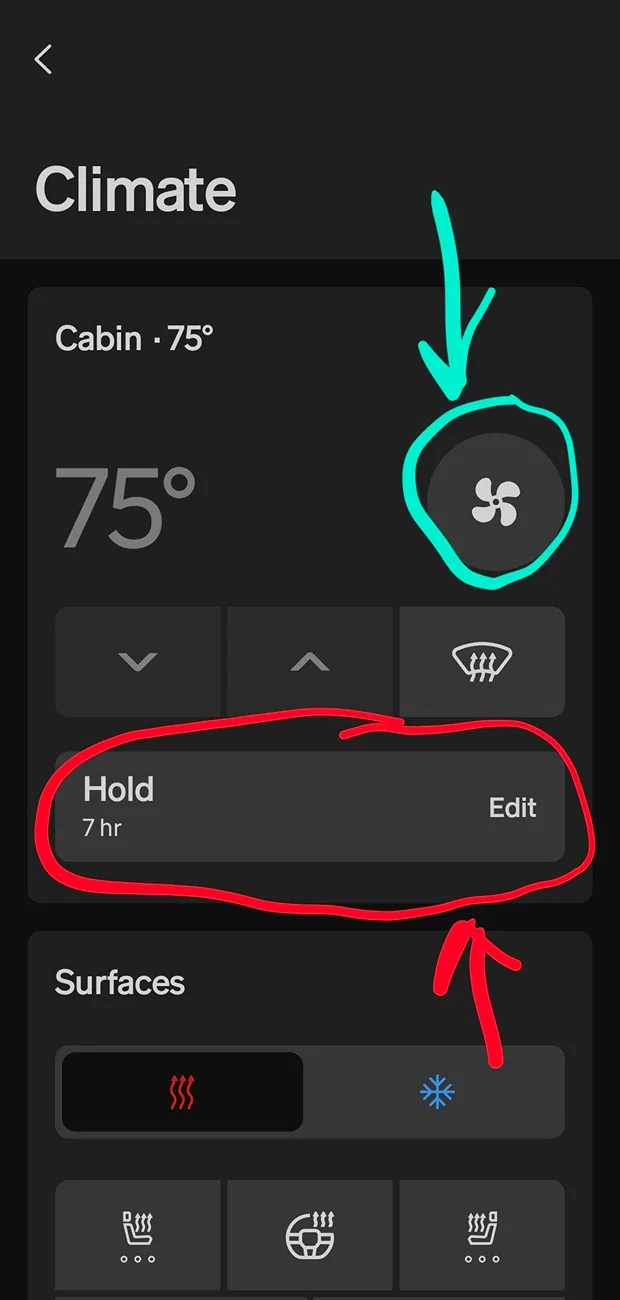 Rivian R1T R1S How to remotely turn on AND hold climate from app? Screenshot_20260510_061122_Rivian