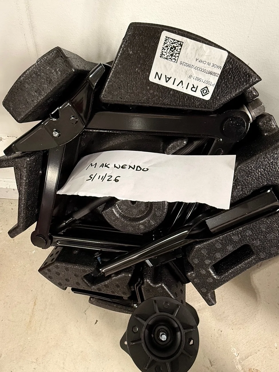 Rivian R1T R1S Collapsible Spare Tire + change kit (Original Rivian) $500 OBO *SOLD* IMG_6079