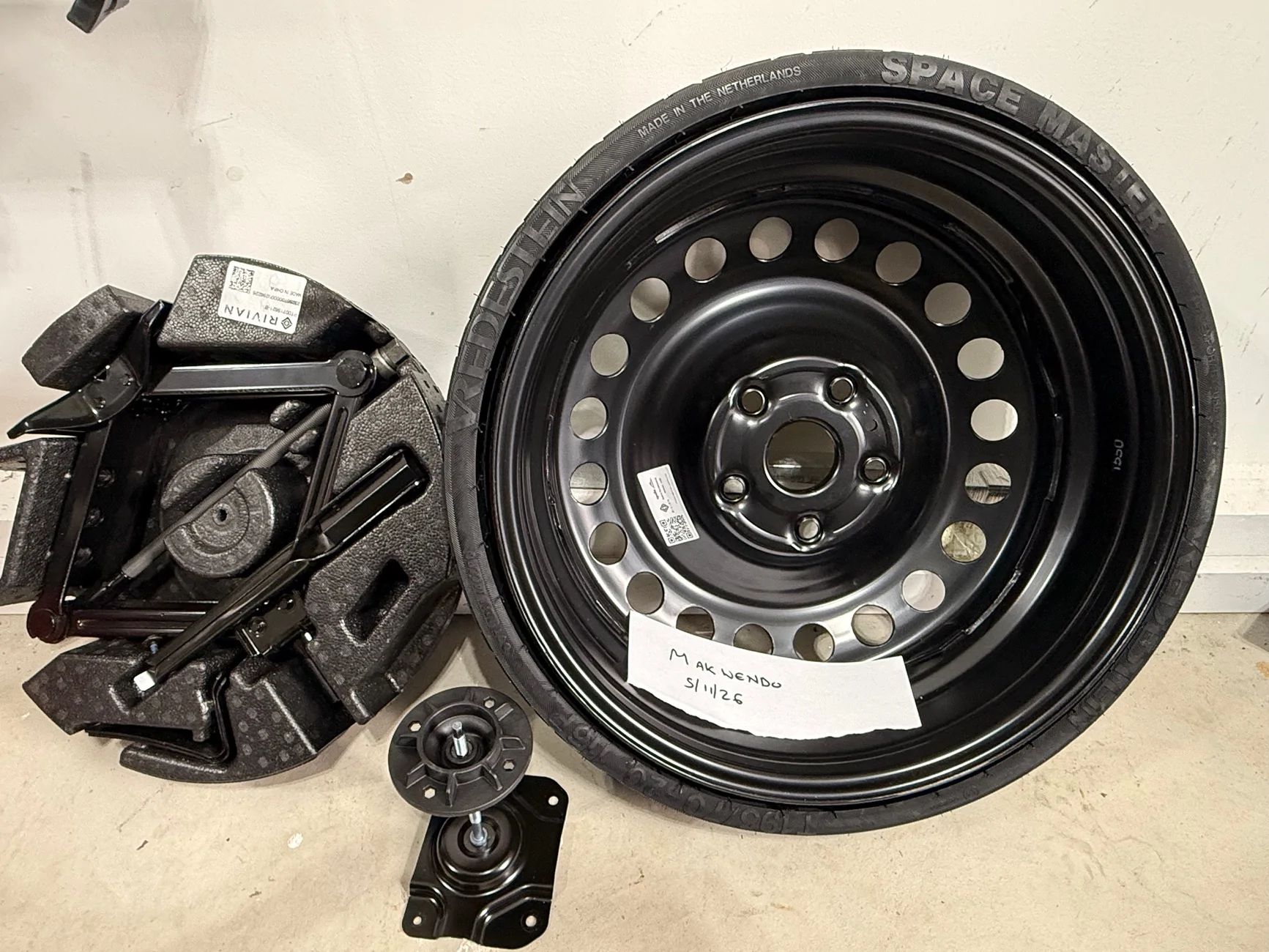 Rivian R1T R1S Collapsible Spare Tire + change kit (Original Rivian) $500 OBO *SOLD* IMG_6074