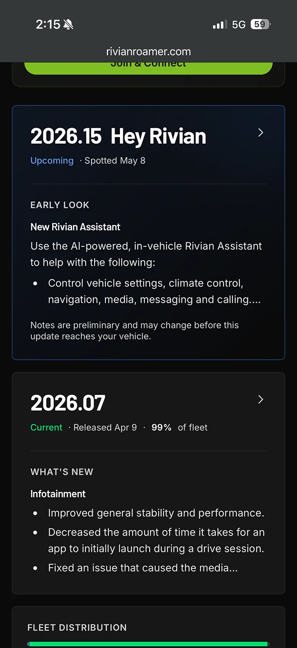 Rivian R1T R1S Story: Introducing Rivian Assistant & Rivian Unified Intelligence. Unlock hands-free utility with Connect+ IMG_0339