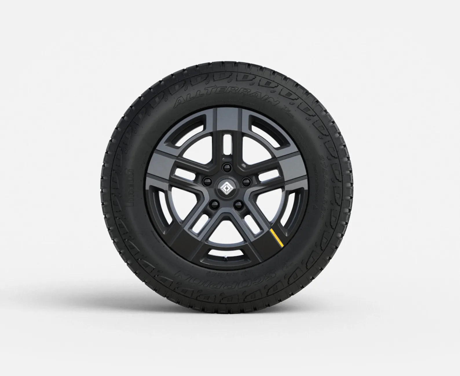 Rivian R1T R1S WTB: OEM 20" All Terrain Dark Wheels at dark