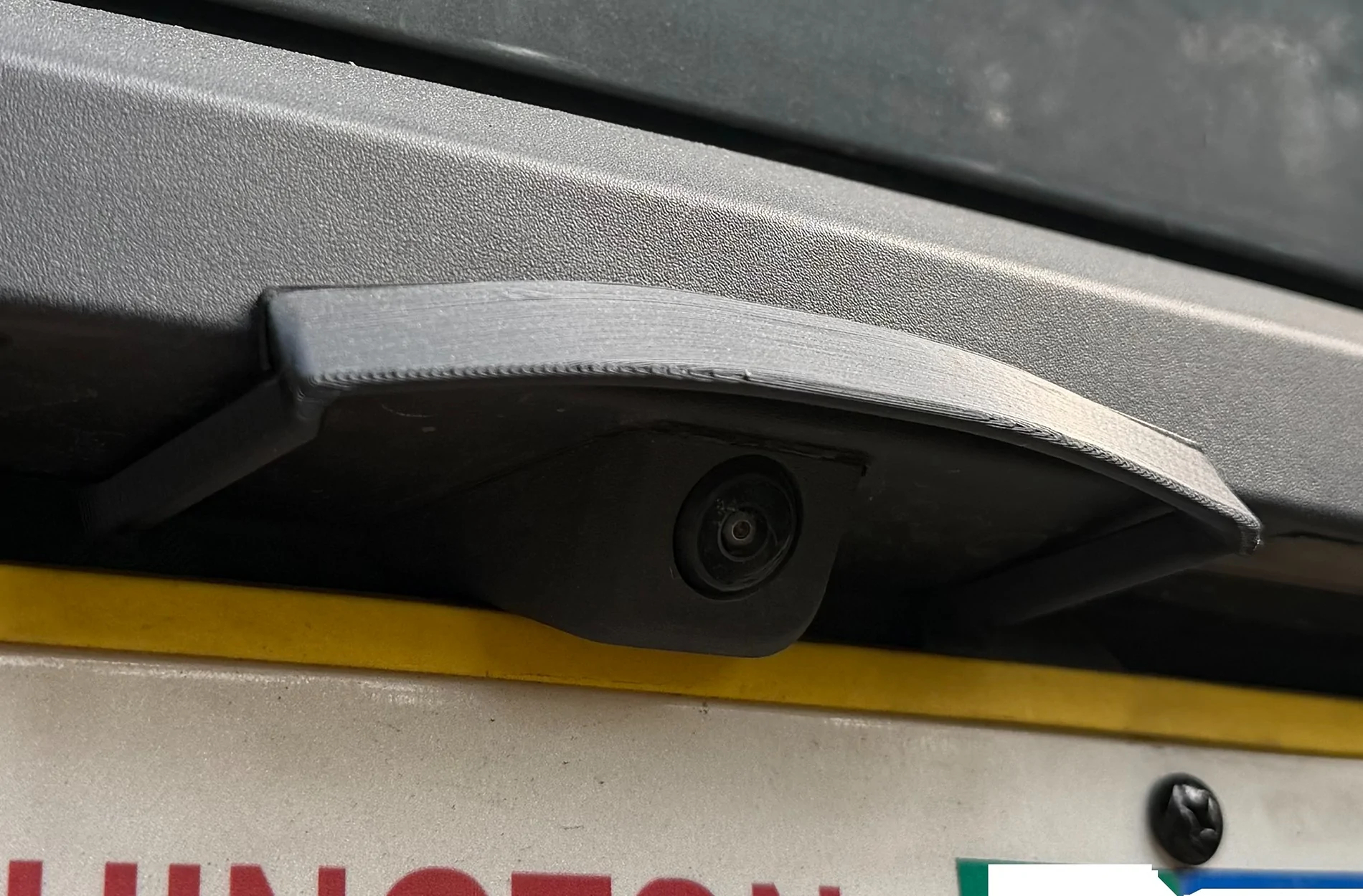 Rivian R1T R1S I designed a rain cover for the reverse camera IMG_4415