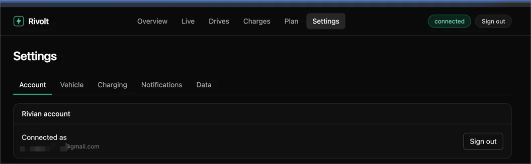 Rivian R1T R1S open-source Rivian drive/charge ledger and trip planner 1778772355832-w7