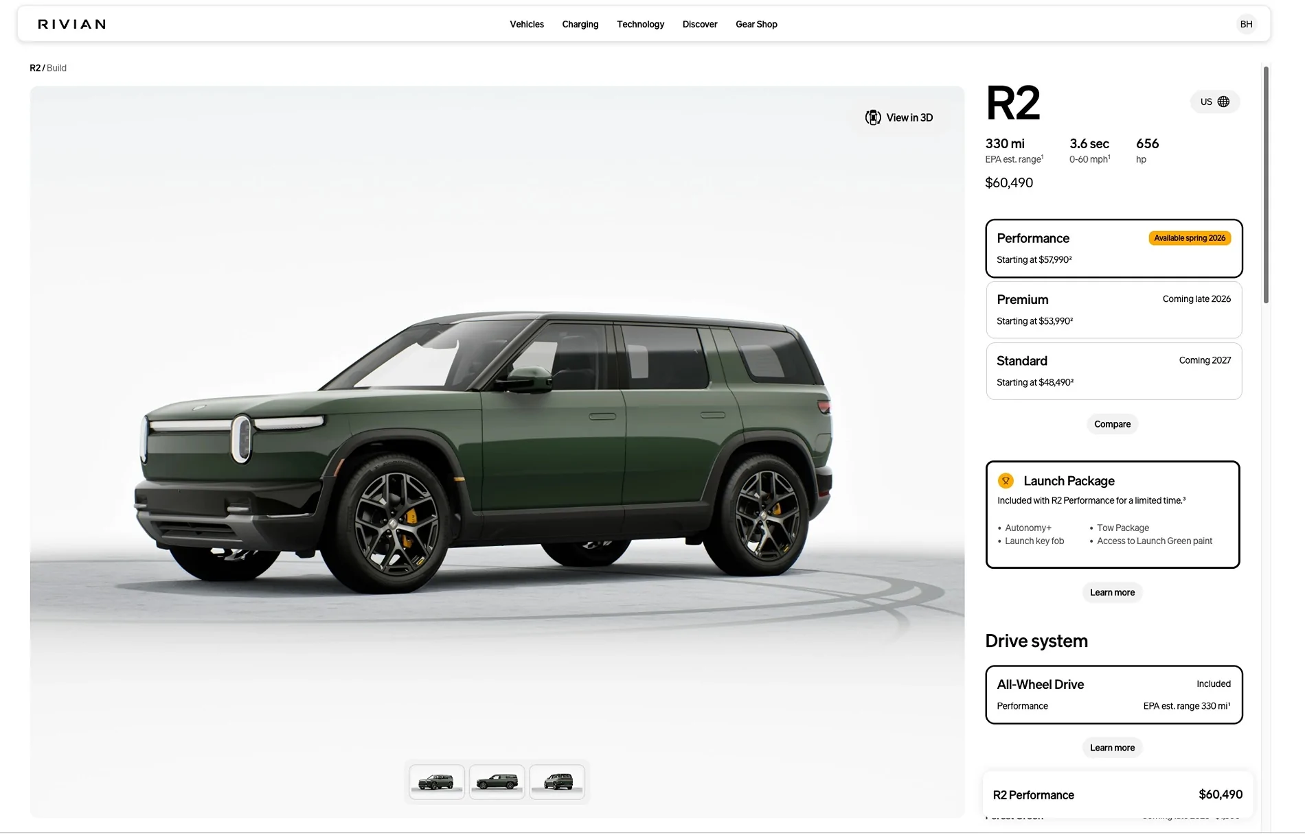 Rivian R1T R1S R2 Configurator is Live! 🎉  What's your configuration? Screenshot 2026-05-15 at 11.35.44 AM