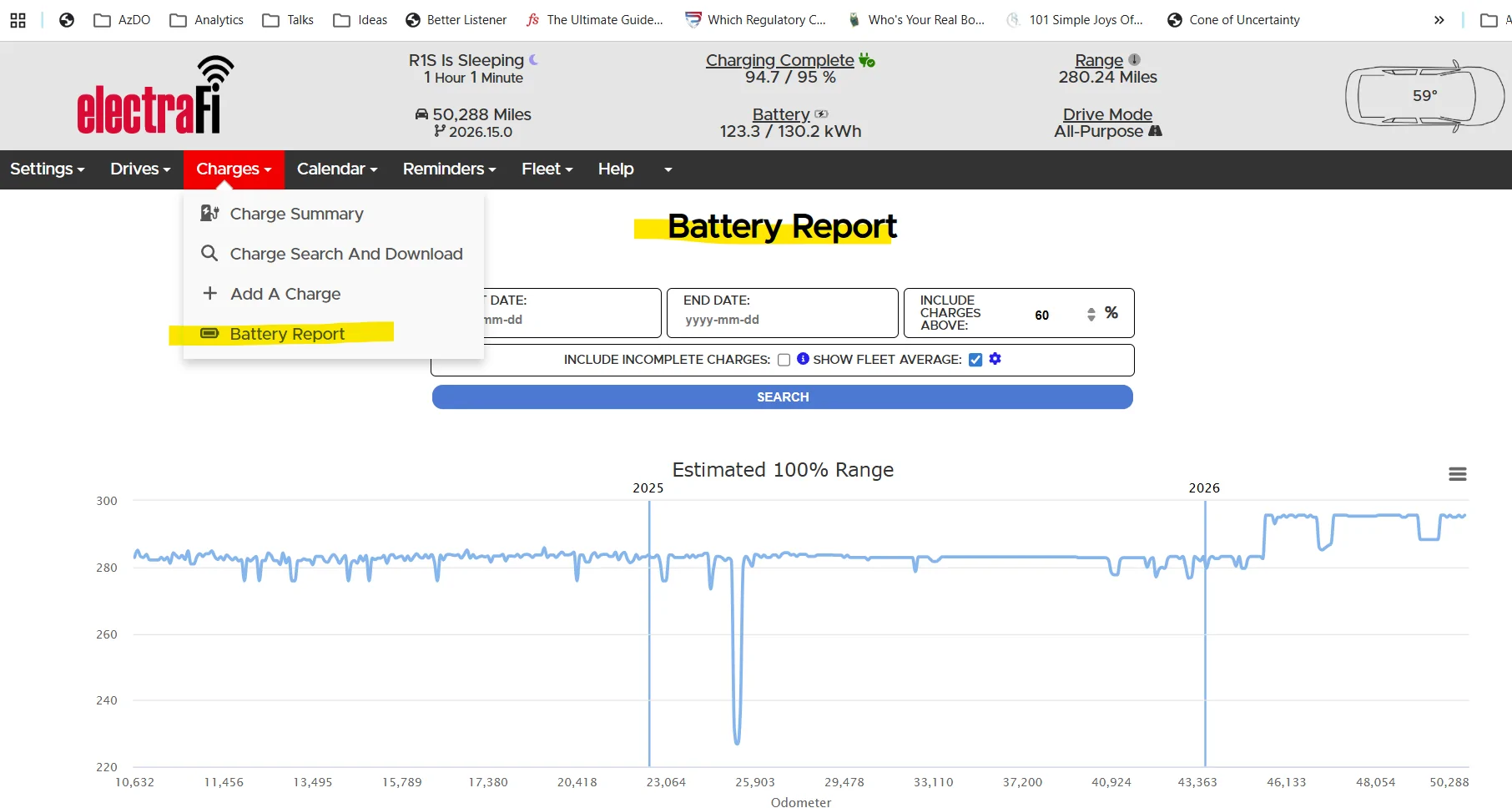 Rivian R1T R1S Battery Report after 3 years / 50K miles (R1S Launch Edition) 1779144518577-el