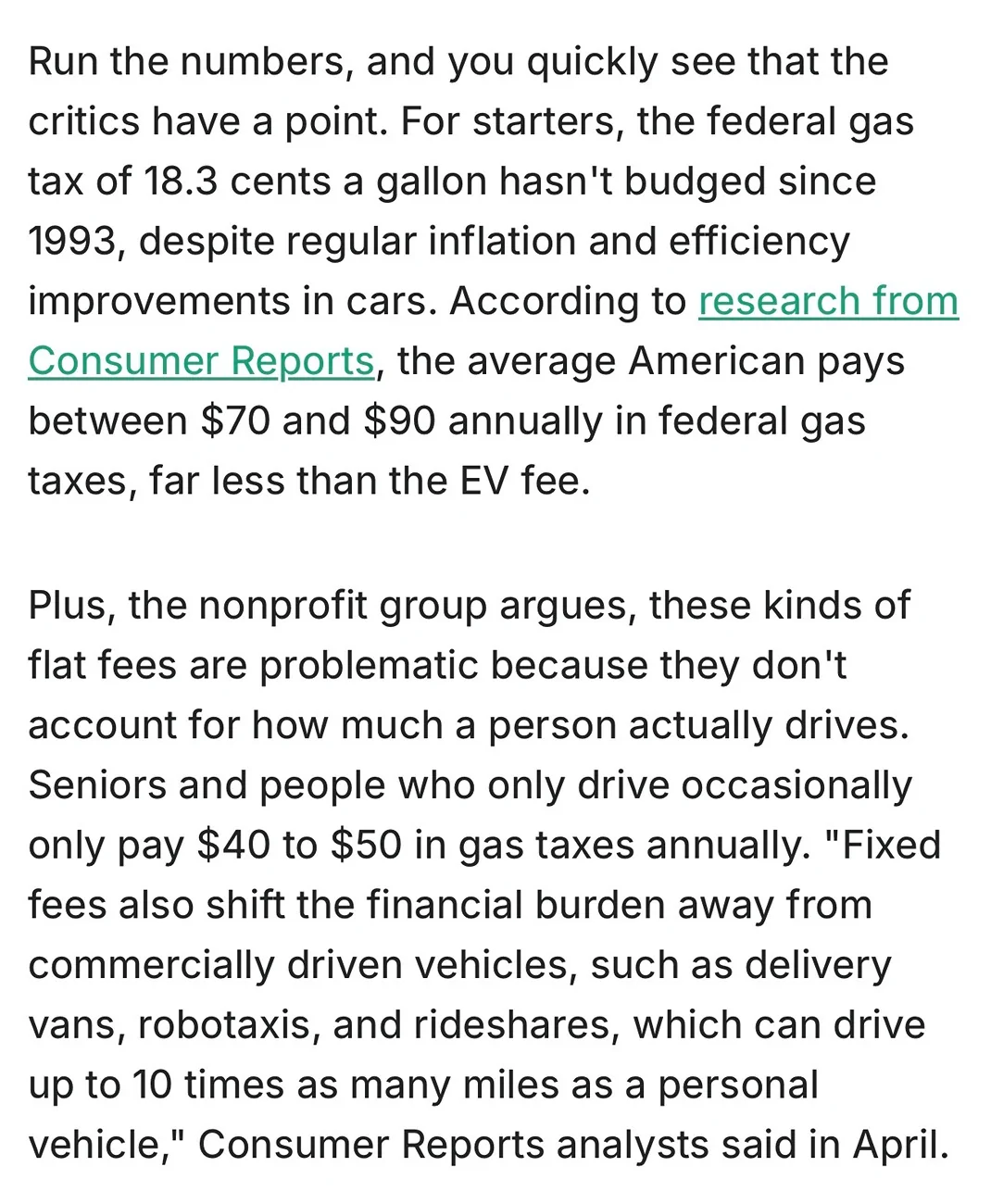 Rivian R1T R1S $130/yr ($150/yr in a few years) annual federal fee for EV drivers IMG_5520