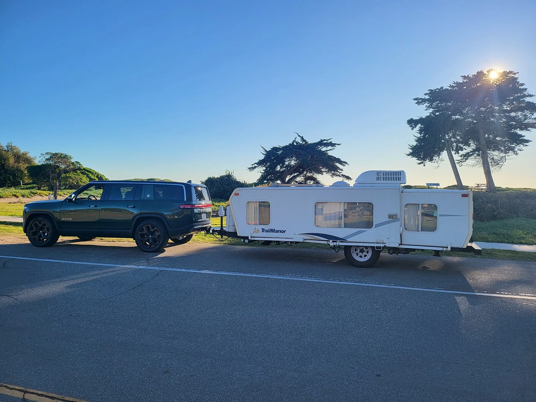 Rivian R1T R1S Towing + Efficiency: Please post your experience! 2024-01-04 15.29.48