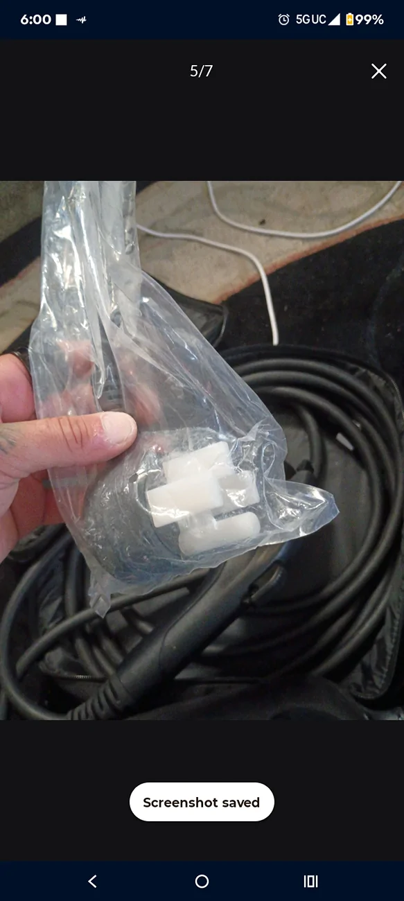 Rivian R1T R1S Brand new Rivian electric car charger portable version older circle 5 prong plug in style never used with both wall adapters $150 #9512412573 Screenshot_20260521-180049_OfferU