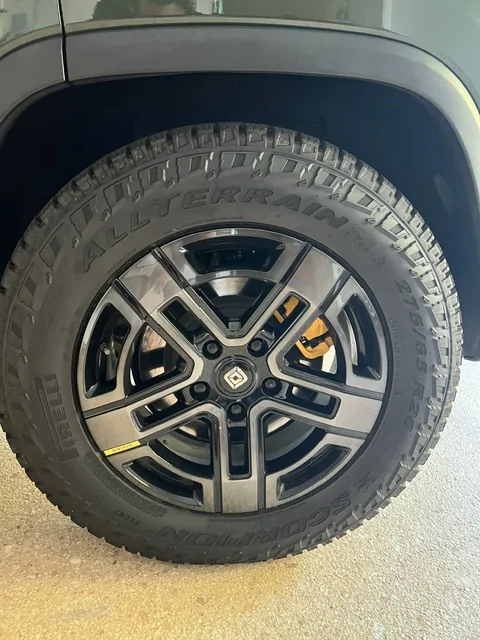 Rivian R1T R1S FOR SALE: 20 in All-Terrain Dark Wheel and Tire Set, $3700 IMG_5636