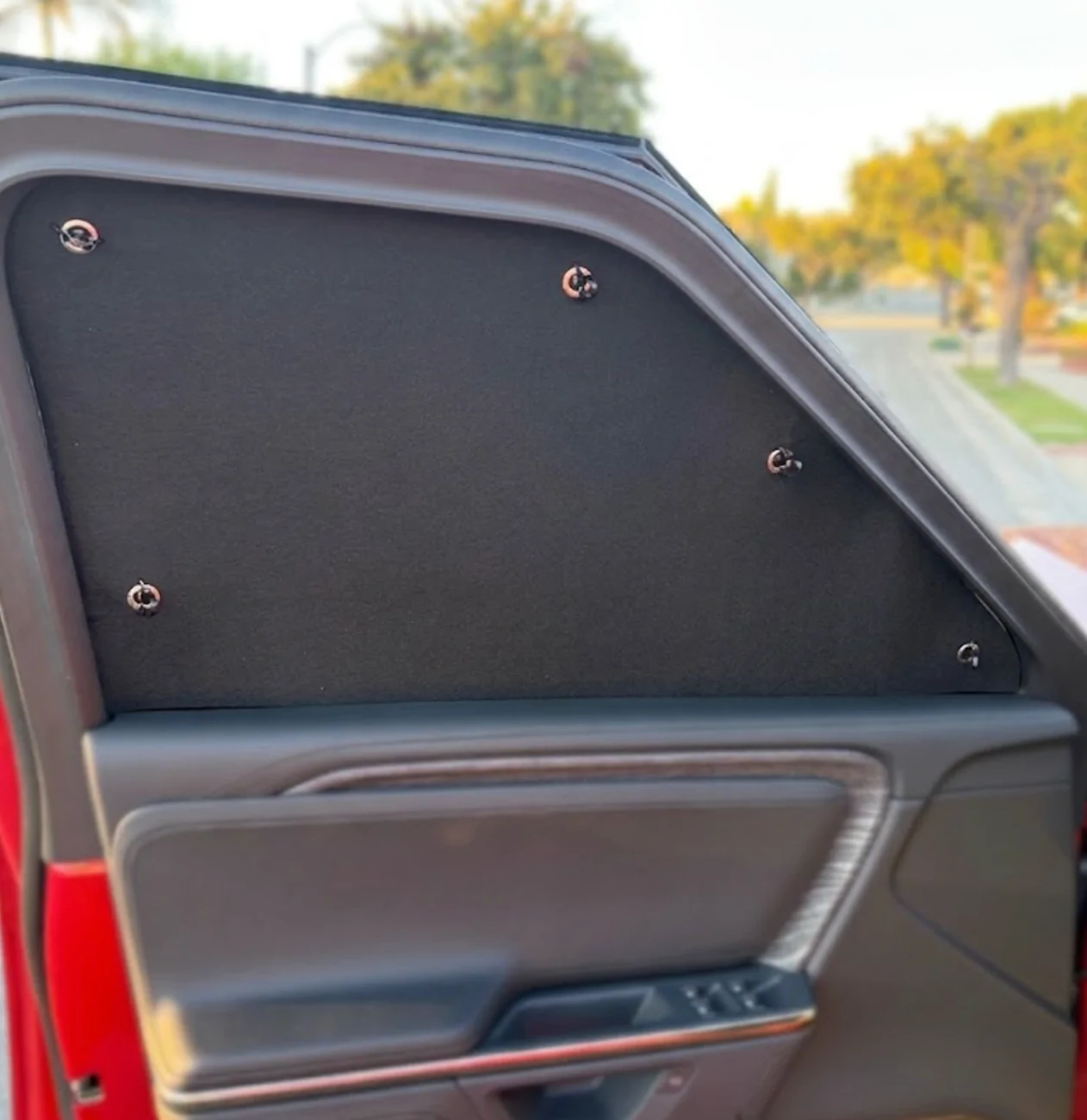 Rivian R1T R1S DIY window shades for R1S - worked well for me, selling a set. Driver_windo