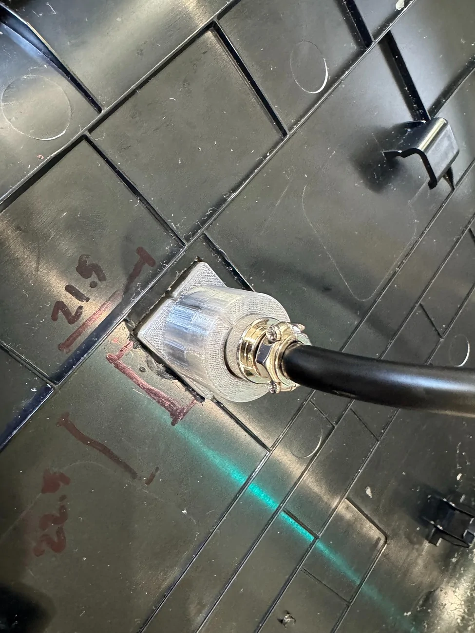 Rivian R1T R1S 50W Mobile GMRS Hidden Install - Midland MXT575 (full DIY build) IMG_4092