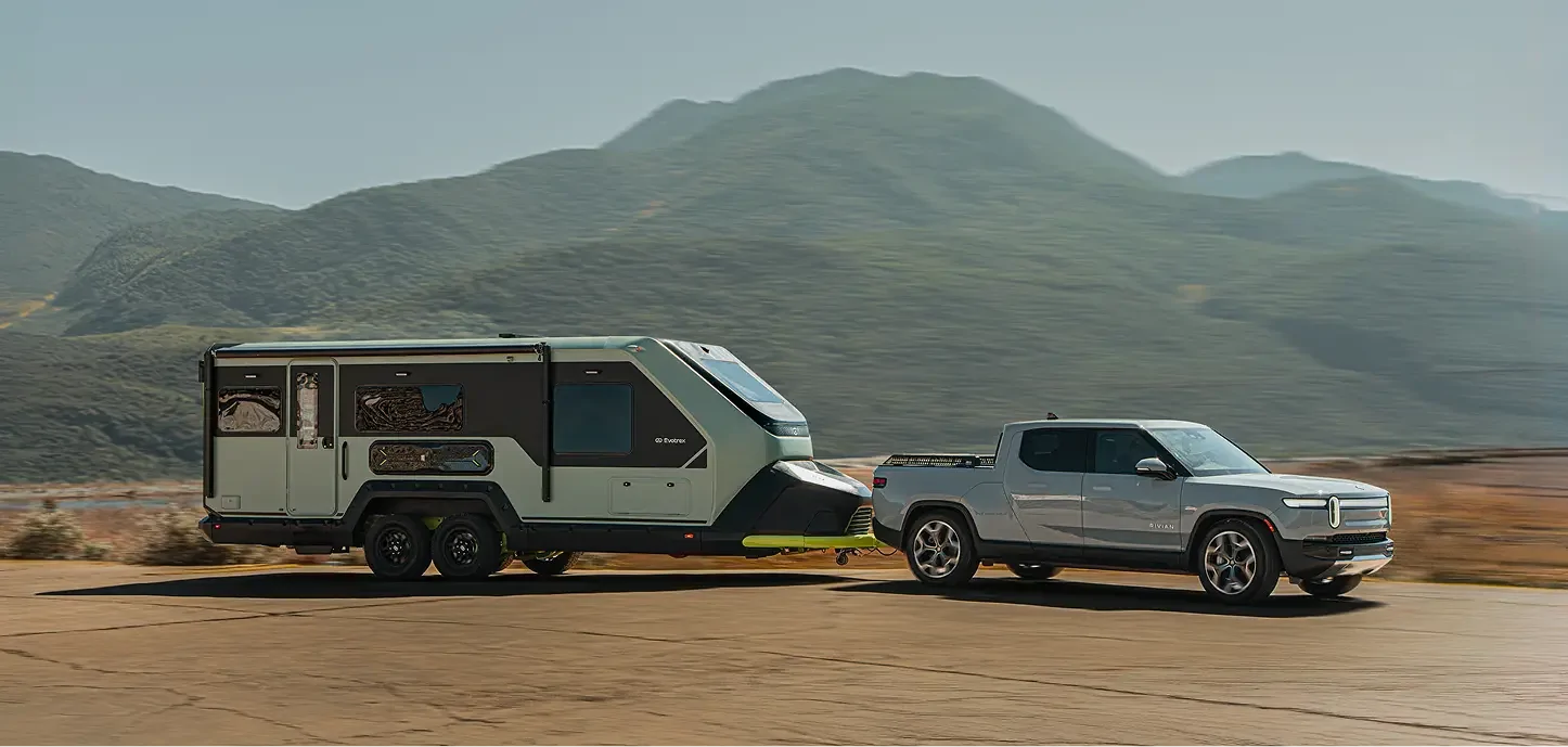 Rivian R1T R1S Electric RV Trailer Built for Life Off the Grid. And on It. | Evotrex-PG5 1780075316964-wq