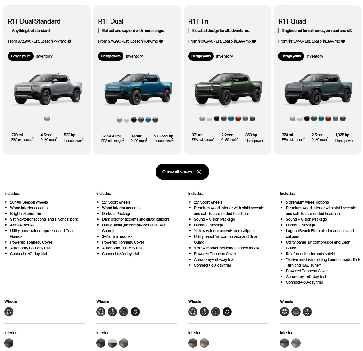 Rivian R1T R1S No more Ocean Coast + Driftwood interior? 1780159255259-dz
