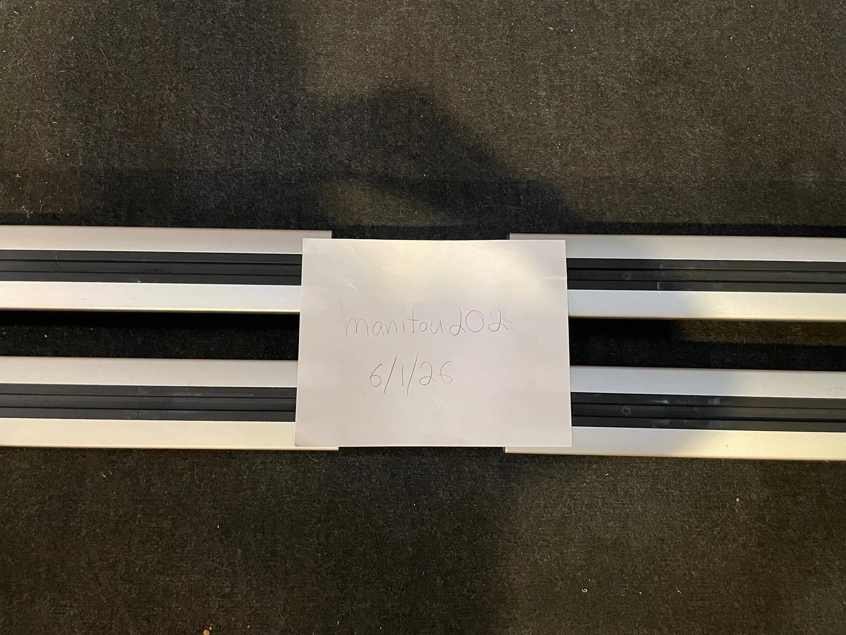 Rivian R1T R1S Silver Rivian Cross Bars - $400 IMG_8868