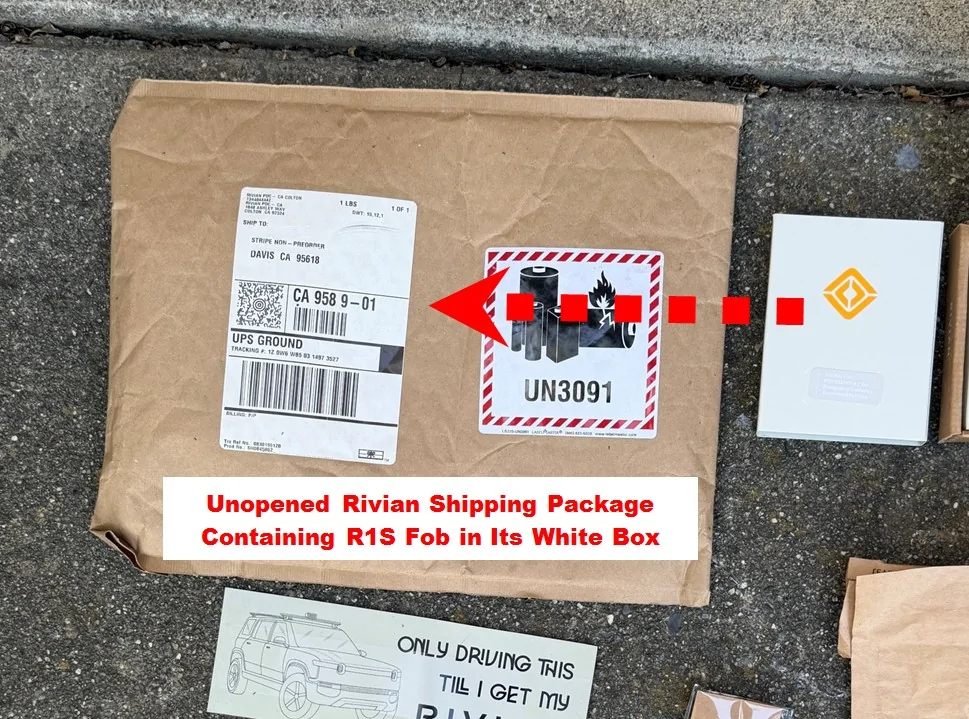 Rivian R1T R1S For Sale: Miscellaneous R1 Accessories & Parts Fob on Shipping Packag