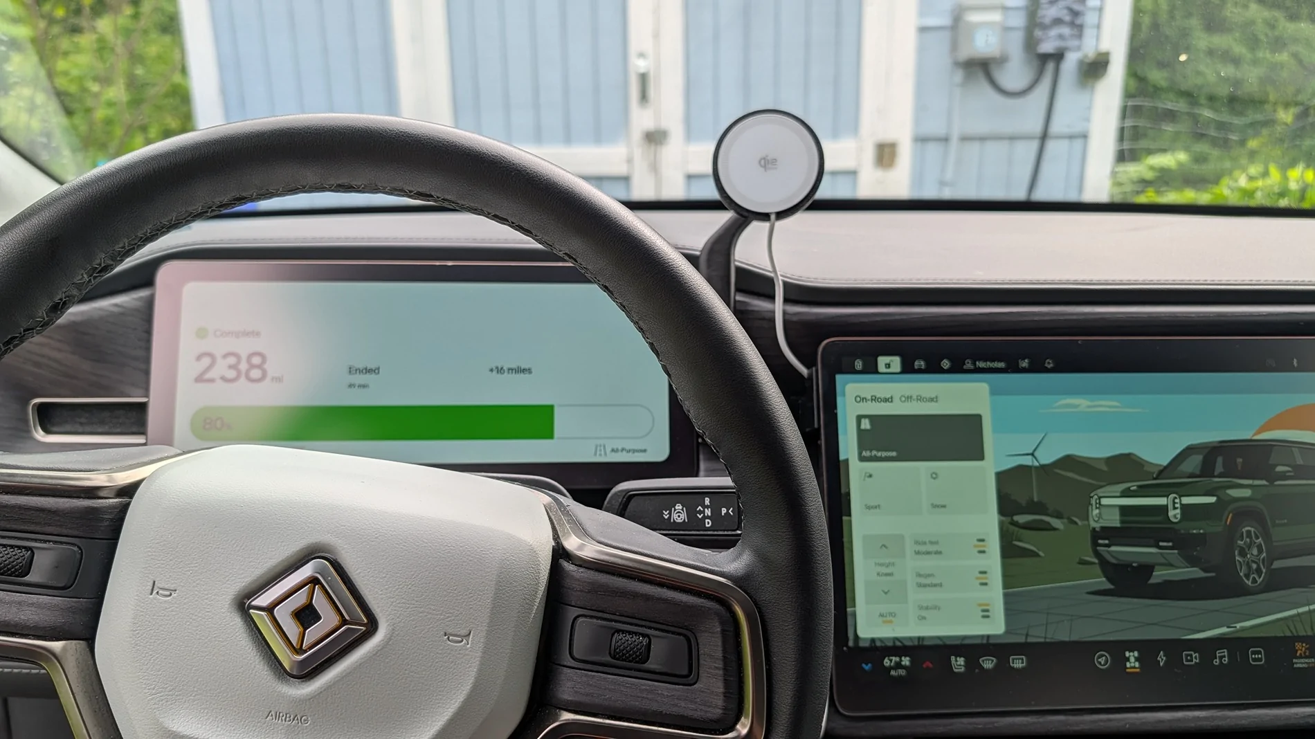 Rivian R1T R1S DIY 3D-Printed Phone Mount Solution for the R1S,  Thoughts? PXL_20260602_202643502