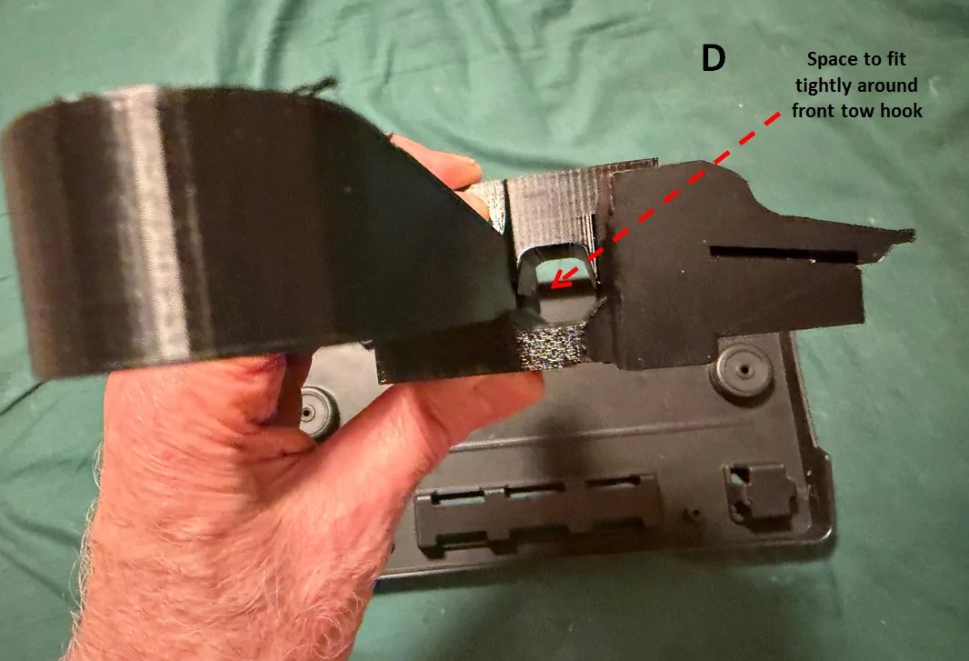 Rivian R1T R1S For Sale: Miscellaneous R1 Accessories & Parts D. 3-D Printed No-Drill Front LP Mount