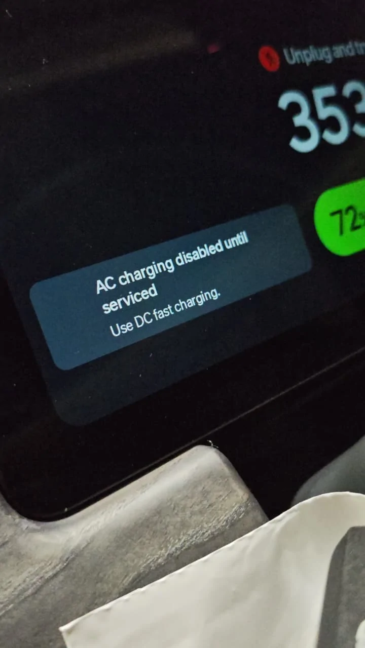Rivian R1T R1S Please help with AC charger port disable! WhatsApp Image 2026-06-04 at 11.26.28 AM