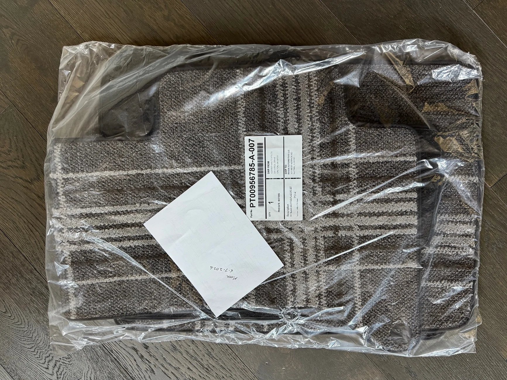 Rivian R1T R1S NEW - Plaid Floor Mats from 2026 R1T IMG_8789