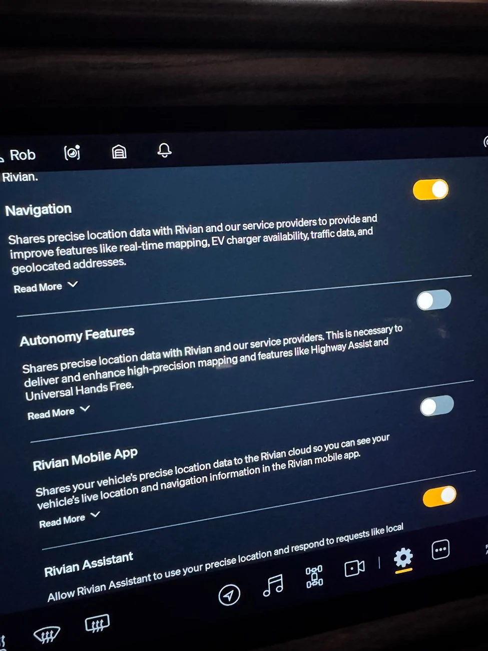 Rivian R1T R1S Driver Attention Detection IMG_2620