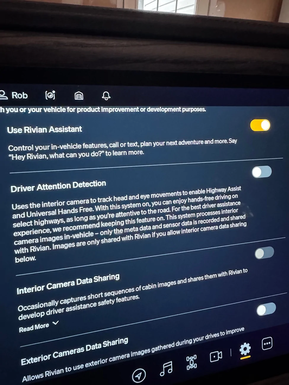 Rivian R1T R1S Driver Attention Detection IMG_2621